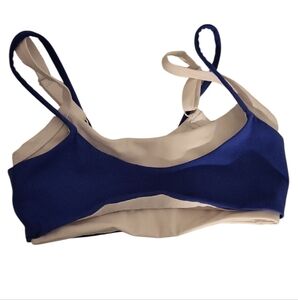 Chic Blue and White Women's Bra